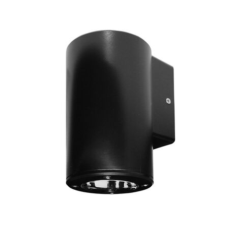 Wall mounted Plastic cylindlical Spot lighting fitting GU10 IP54 black