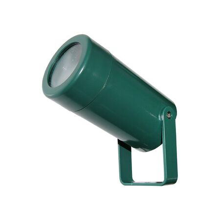 Floor mounted Plastic cylindlical Spot lighting fitting GU10 with bracket IP44 green