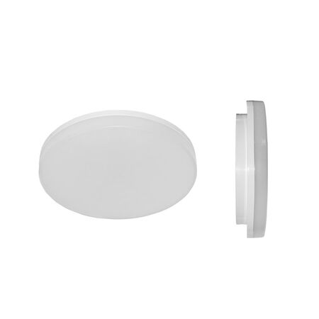 LED ΠΛΑΦΟΝΙΕΡΑ PC ΣΤΡΟΓΓYΛΗ Φ280mm 18W 4000K IP54 ΛΕΥΚΗ