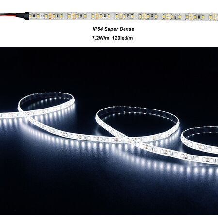 Led Strip Dense White PCB 5m12VDC 120L/m 7.2W/m Cool White IP54