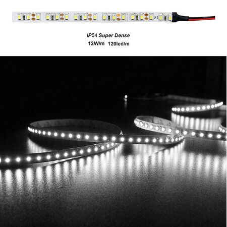 Led Strip Dense White PCB 5m12VDC 120L/m 12W/m Neutral White IP54