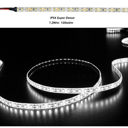 ΤΑΙΝΙΑ LED 5m 12VDC 7.2W/m 2835 120LED/m 4000K IP54