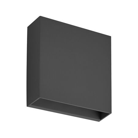 LED LUMINAIRY PC SQUARE UP DOWN 6W 3000K IP65 GRAPHITE