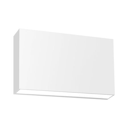 LED LUMINAIRY PC RECTANGLE UP DOWN 12W 3000K IP65 WHITE