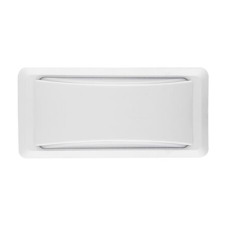 LED WALL FIXTURE PC RECTANGLE UP-DOWN 13W 4000K IP65 WHITE