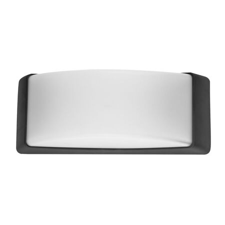WALL MOUNT FIXTURE PC OVAL E27 MAX.40W-IP65 GRAPHITE