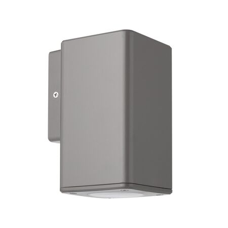 Wall mounted Plastic square Spot lighting fitting 90x90 GU10 IP54 grey