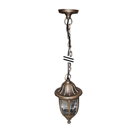 LANTERN PC HANGING FIXTURE ROUND E27 IP44 RUSTIK