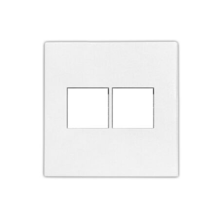 RG45+RG45 front part white, without mechanism, without frame