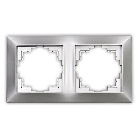 Two way ABS silver frame, without mechanism, without gangs