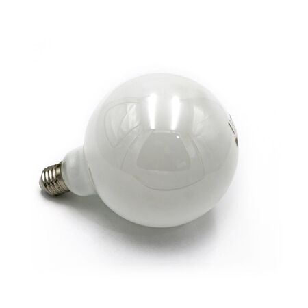 Led COG E27 Milky Glass G125 230V 8W Neutral White