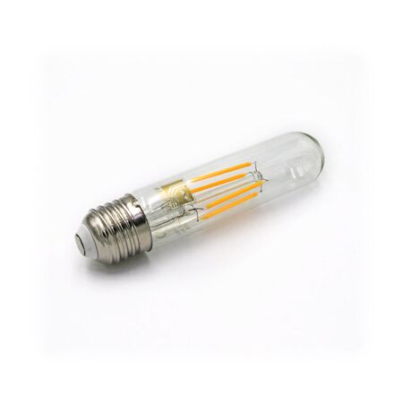 LED ΛΑΜΠΑ COG ΣΩΛΗΝΑΣ ΔΙΑΦΑΝΟΣ L:125mm D:30mm Ε27 6W ΘΕΡΜΟ