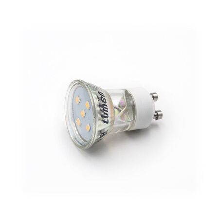 LED ΛΑΜΠΑ GU10 MR11 ΓΥΑΛΙΝΟ 2W 105° ΛΕΥΚΟ 4000Κ