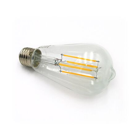 LED ΛΑΜΠΑ COG ΑΒΟΚΑΝΤΟ ST64 ΔΙΑΦΑΝΟ Ε27 10W ΘΕΡΜΟ