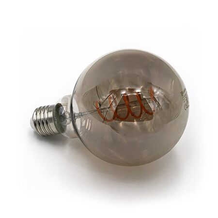 LED ΛΑΜΠΑ COG SPIRAL GLOBE Φ95 SMOKY Ε27 6W ΝΤΙΜΑΡΙΖ.ΘΕΡΜΟ