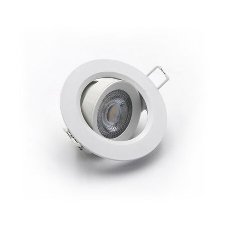 Led Down Light 5W Round Slim Type 3000K 38° White D90