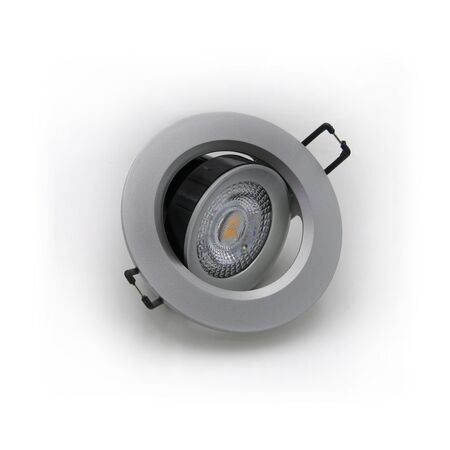 Led Down Light 7W Round Slim Type 4000K 38° Silver D90