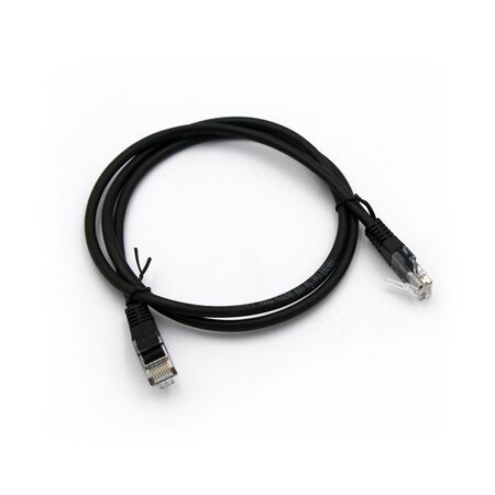 Patch Cord UTP Cat5e CU 4x2x7*0.16mm black 1m PRO