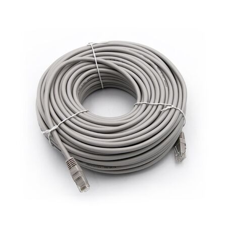 ΚΑΛΩΔΙΟ UTP Cat6 ΧΑΛΚΟΥ(CU) 4x2x7*0.16mm 30m PRO ΓΚΡΙ