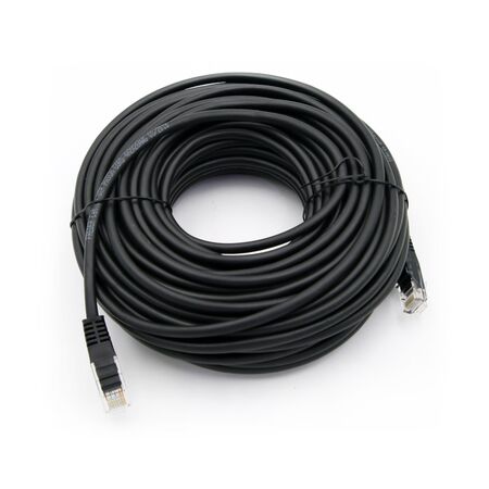 Patch Cord UTP5 Cat5e CCA 4x2x7*0.16mm black 20m ECO