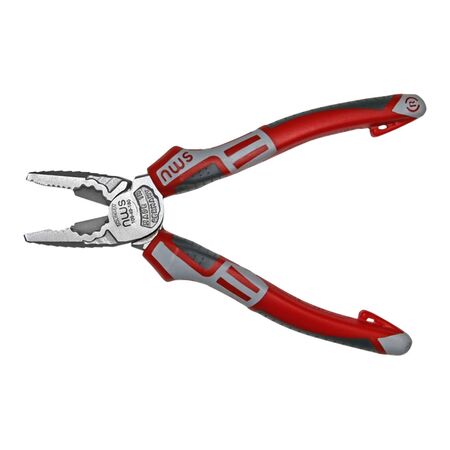 Plier GS grey-red handle 180mm