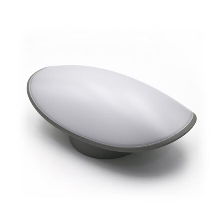 LED ΑΠΛΙΚΑ ΑΛΟΥΜΙΝΙΟΥ ΟΒΑΛ 8W 3000K ΙΡ54 ΓΚΡΙ