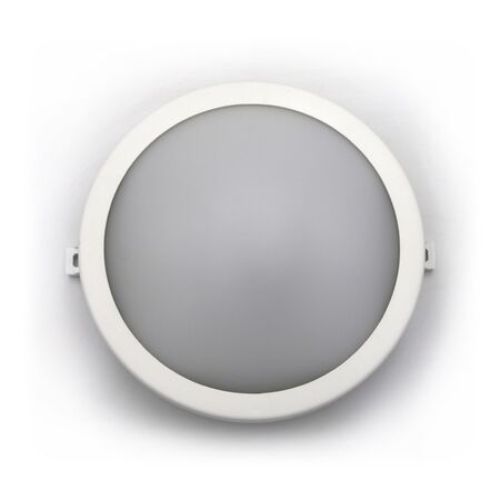 Led bulkhead wallmounted light round with Microwave sensor, ABS body, PC cover,IP64 15W 213*190*79mm 230V 4000k white