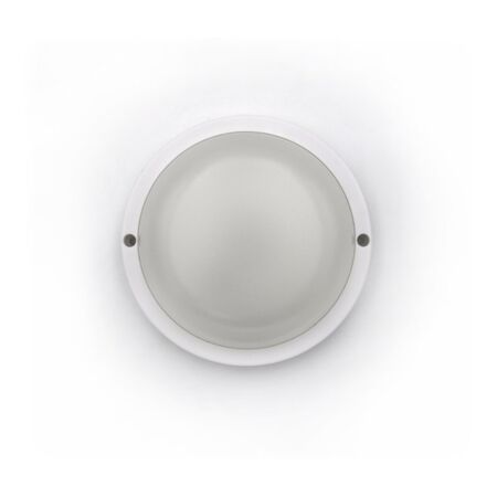 LED ΠΛΑΦΟΝΙΕΡΑ PC ΣΤΡΟΓΓΥΛΗ Φ140mm 8W 4000K IP54 ΛΕΥΚH