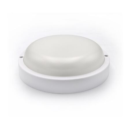 Led bulkhead ceiling mounted light round PP base, PC cover,IP54 12W Φ170x50mm 230V 4000k white