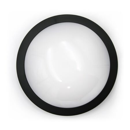 LED CEILING PC ROUND D: 230MM 18W 4000K IP65 BLACK