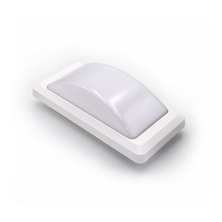 LED WALL FIXTURE PC RECTANGLE 13W 4000K IP65 WHITE