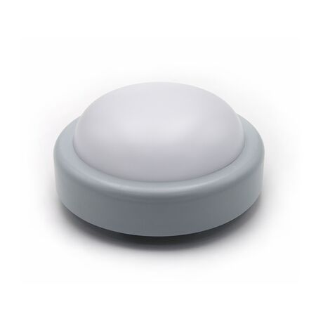 Led bulkhead wallmounted round ABS plastic body, PC cover,IP44 18W 230V D:200mm 4000k light grey