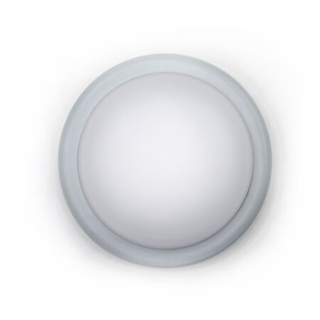 Led bulkhead wallmounted round ABS plastic body, PC cover,IP44 18W 230V D:200mm 4000k light grey