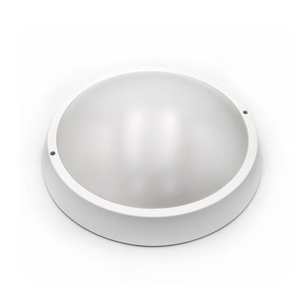 LED ΠΛΑΦΟΝΙΕΡΑ PC ΣΤΡΟΓΓΥΛΗ Φ320mm 30W 4000K IP65 ΛΕΥΚΗ