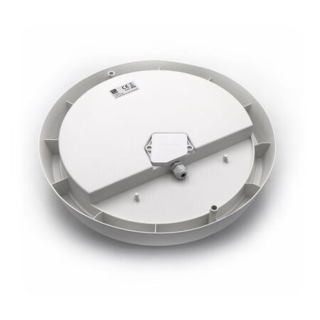 Led Round Ceiling mounted lighting fitting (PC) with Microwave sensor white opal cover 30W D:220mm 4000K