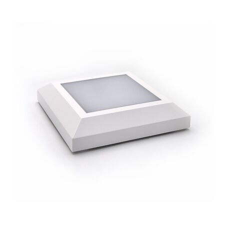 LED ΦΩΤΙΣΤΙΚΟ PC ΕΠΙΤΟIXO ΤΕΤΡΑΓΩΝΟ D125mm 4W 3000K IP65 ΛΕΥΚΟ