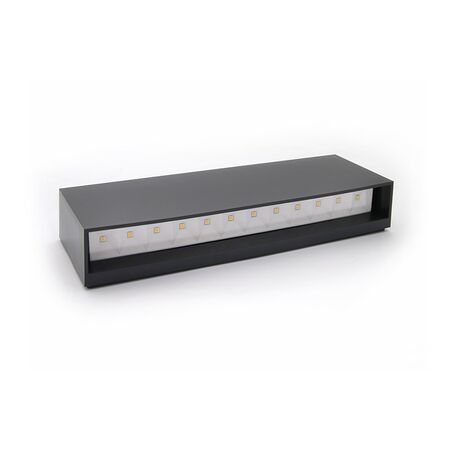 LED LUMINAIRY PC RECTANGLE DOWN 6W 3000K IP65 GRAPHITE