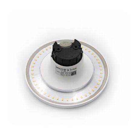 LED ΑΠΛΙΚΑ PC ΕΜΜΕΣ.ΦΩΤΙΣ.ΣΤΡΟΓΓ.Φ165mm 8W 3000Κ IP65 ΛΕΥΚΗ