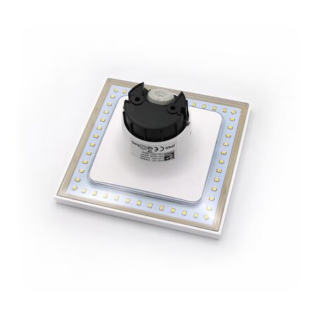 LED ΑΠΛΙΚΑ PC ΕΜΜΕΣΟΥ ΦΩΤΙΣ.ΤΕΤΡΑΓΩΝΗ 8W 3000Κ IP65 ΛΕΥΚΗ