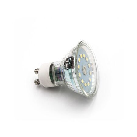 LED ΛΑΜΠΑ GU10 ΓΥΑΛΙΝΟ 5W 230V 105° ΝΤΙΜΑΡΙΖΟΜΕΝΟ ΘΕΡΜΟ 3000Κ