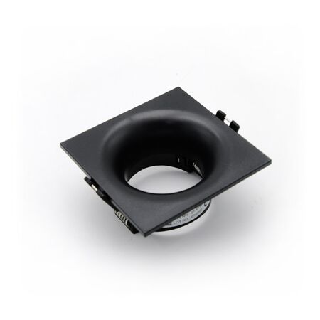 Deep Recessed Spot light square PC GU10 black