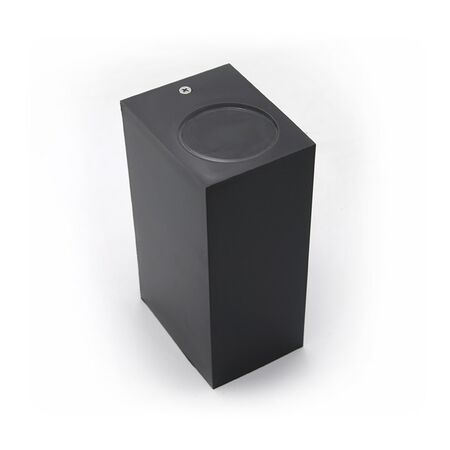 Wall Spot 220-240V 2XGU10 IP54 square graphite