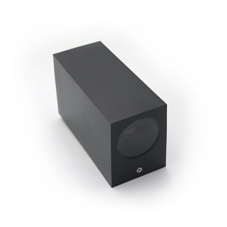 Wall Spot 220-240V 2XGU10 IP54 square graphite