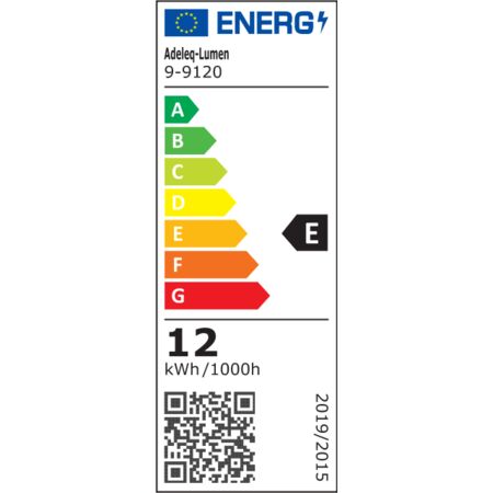 LED LUMINAIRY PC RECTANGLE UP DOWN 12W 3000K IP65 WHITE