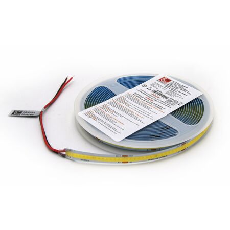 ΤΑΙΝΙΑ COB LED 5m 24VDC 14W/m 480LED/m ΛΕΥΚΟ IP20