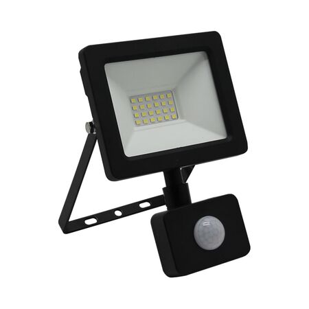 ΠΡΟΒΟΛΕΑΣ LED SMD 20W ΜΕ ΑΝΙΧΝΕΥΤΗ ΚΙΝΗΣ.4100K IP65 ΜΑΥΡΟΣ