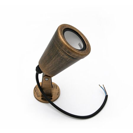 Plastic garden Spot Fitting with base GU10 IP65 BRUSHED GOLD