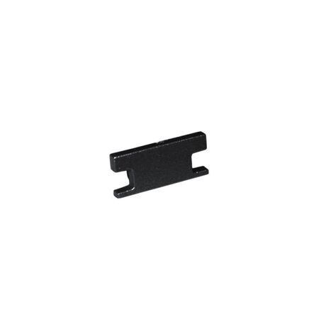 Black End caps w/o hole for aluminum led profile wall fitted 30-056021