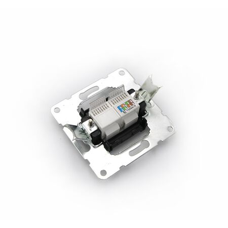 Mechanism IP20 insert for socket RJ11+RJ45 CAT6