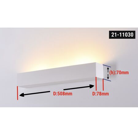 Wall mounted lamp one direction 3*G9 MAX 25W 508*78*78